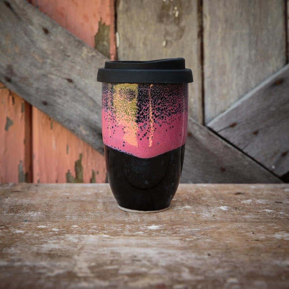 Hot Mess Ceramic Travel Cup