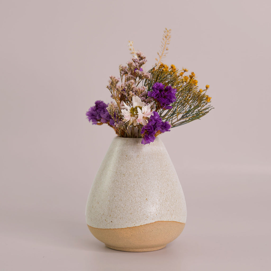 Blossom Vase in Sandy Glaze