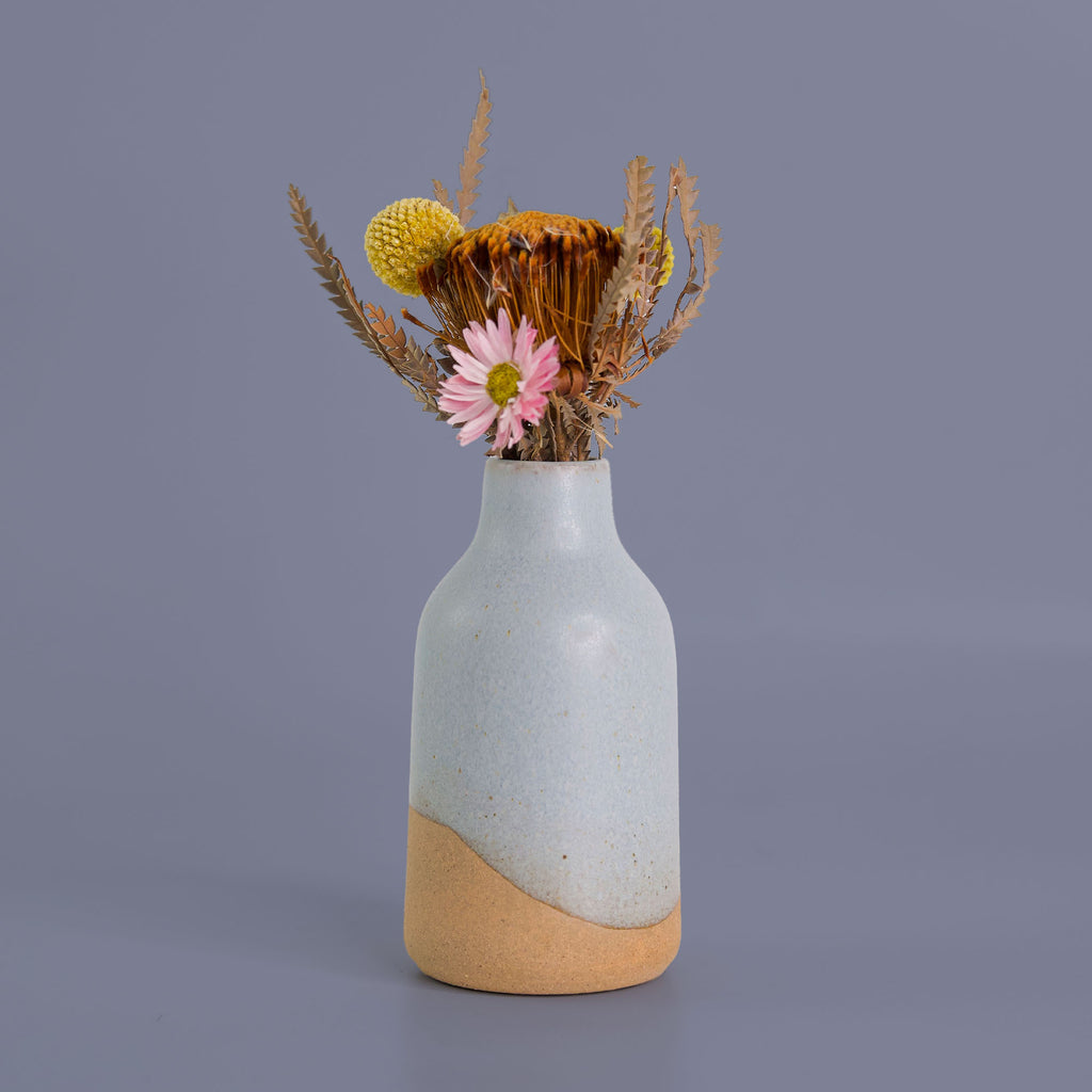 Blossom Vase in Silvermist Glaze