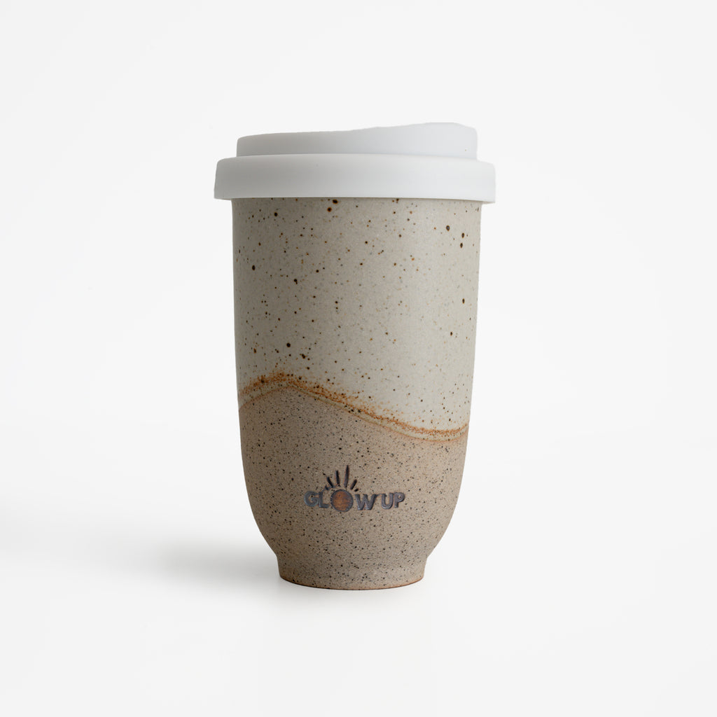 White Stamped Cup