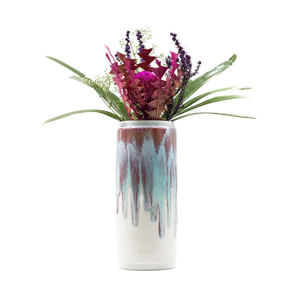 Blue and Purple Ceramic Vase