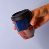 Blue and Brown Ceramic Reusable Coffee Cup (Outback) 8oz